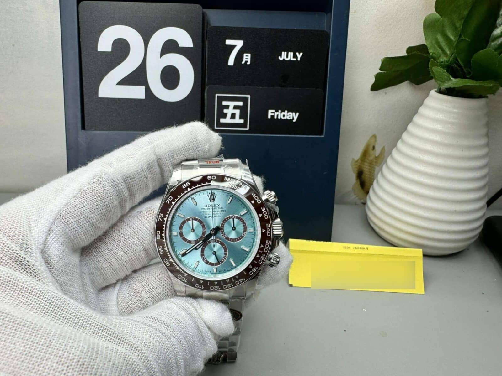 [EXCLUSIVE] Rolex Daytona Platinum Transparent Back 4131 Movement 116506 Super Clone - Image 16