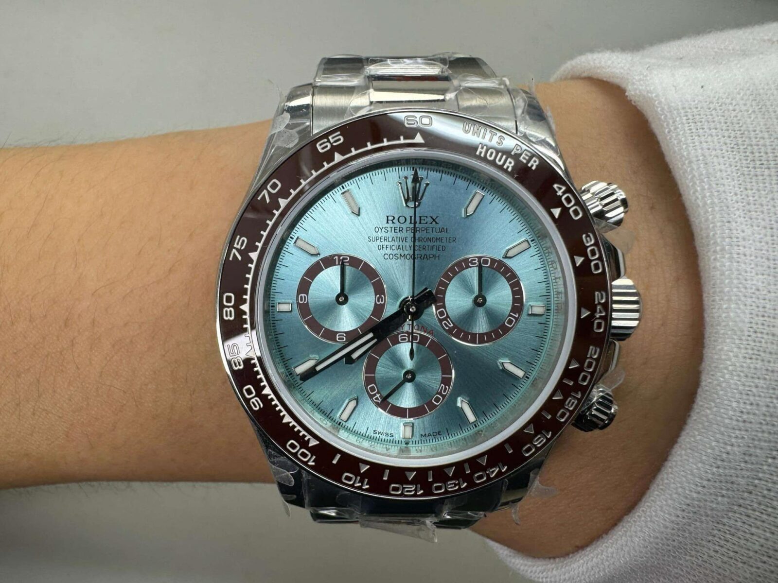 [EXCLUSIVE] Rolex Daytona Platinum Transparent Back 4131 Movement 116506 Super Clone - Image 3