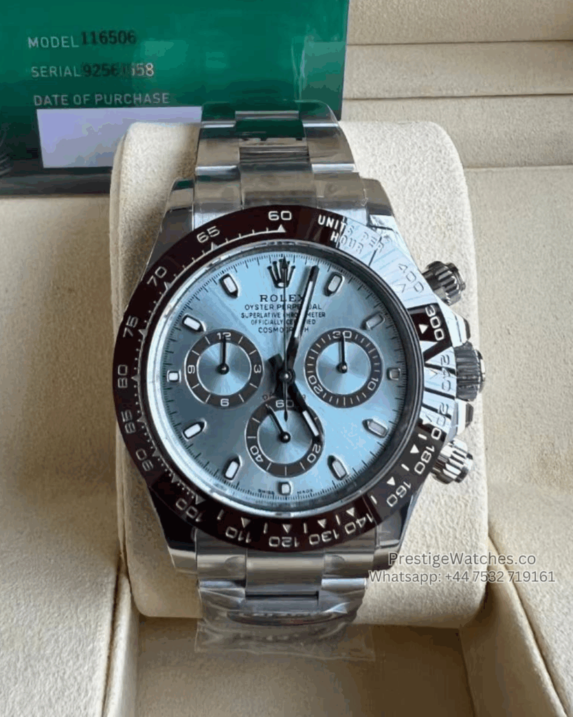 [EXCLUSIVE] Rolex Super Clone Daytona Platinum Transparent Back 4131 Movement 116506