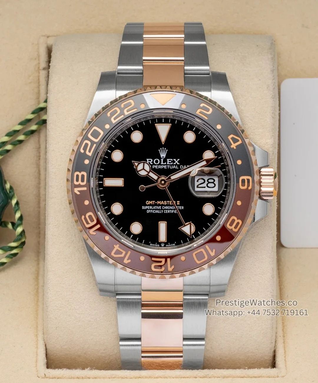 Rolex Super Clone GMT Master II Black Dial “Rootbeer”