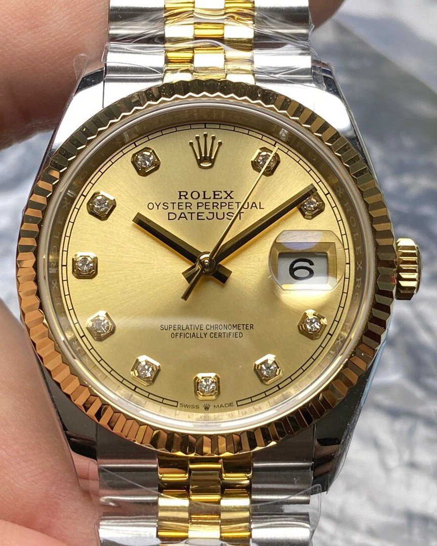 Rolex Datejust 36mm Champagne Dial 116243 Super Clone