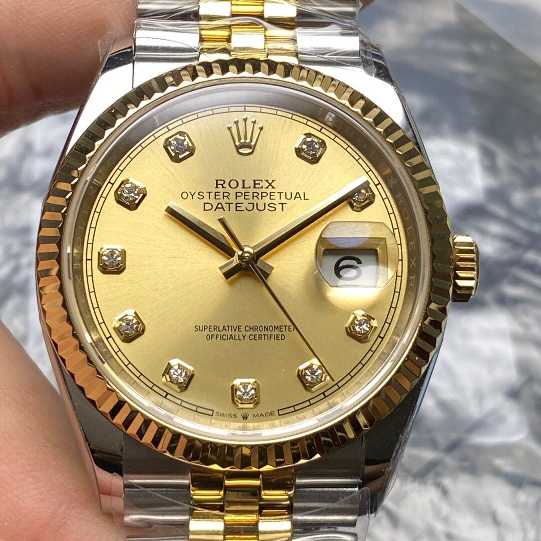 Rolex Datejust 36mm Champagne Dial 116243 Super Clone