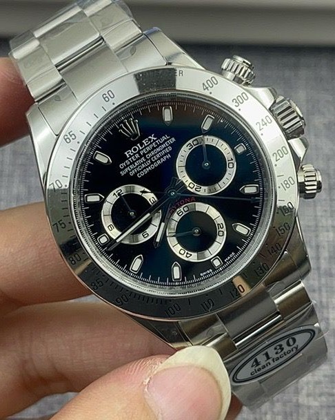 Rolex Daytona Super Clone 116520 Black Dial 40mm