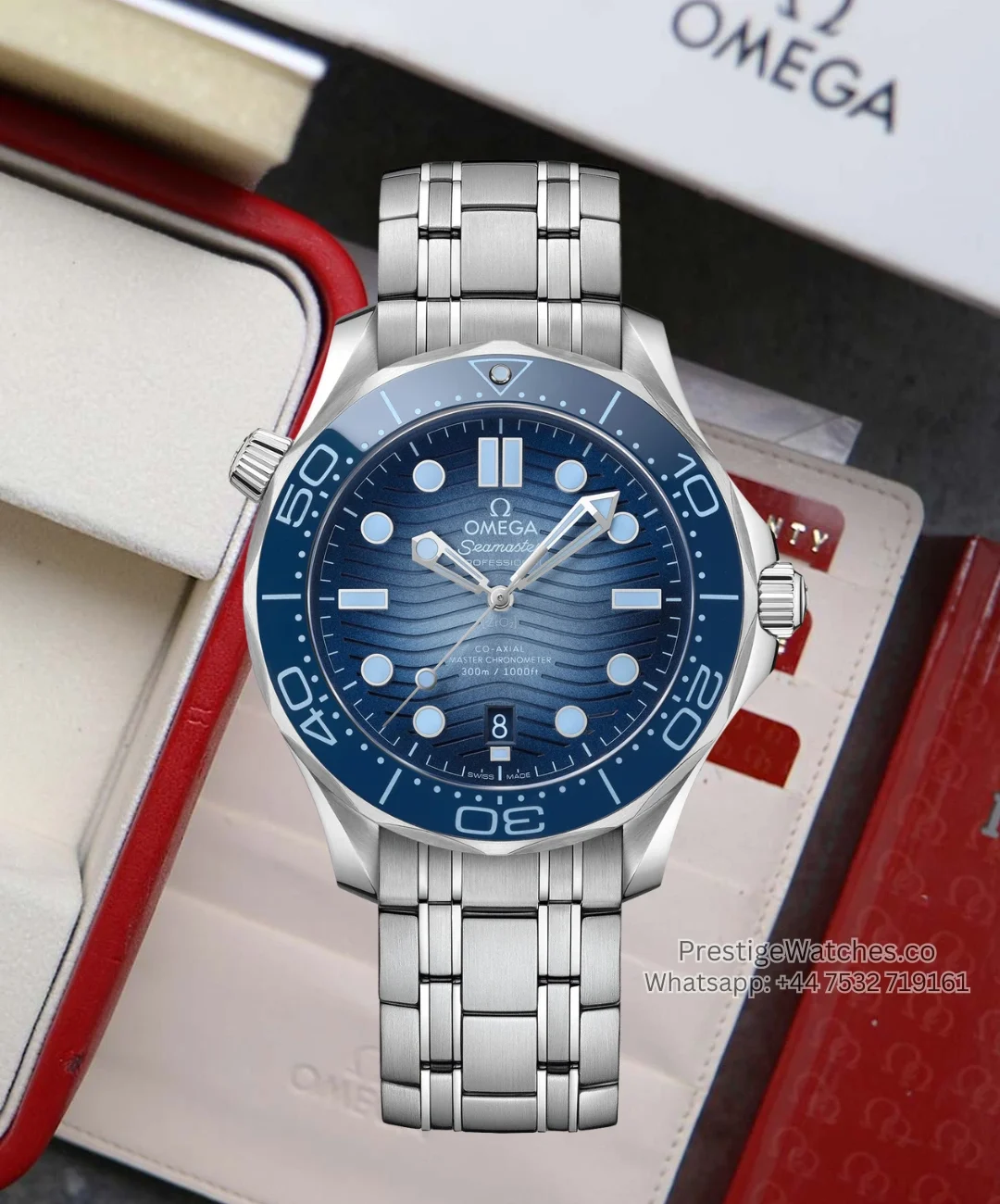 Omega Seamaster 300 Super Clone Summer Blue Dial
