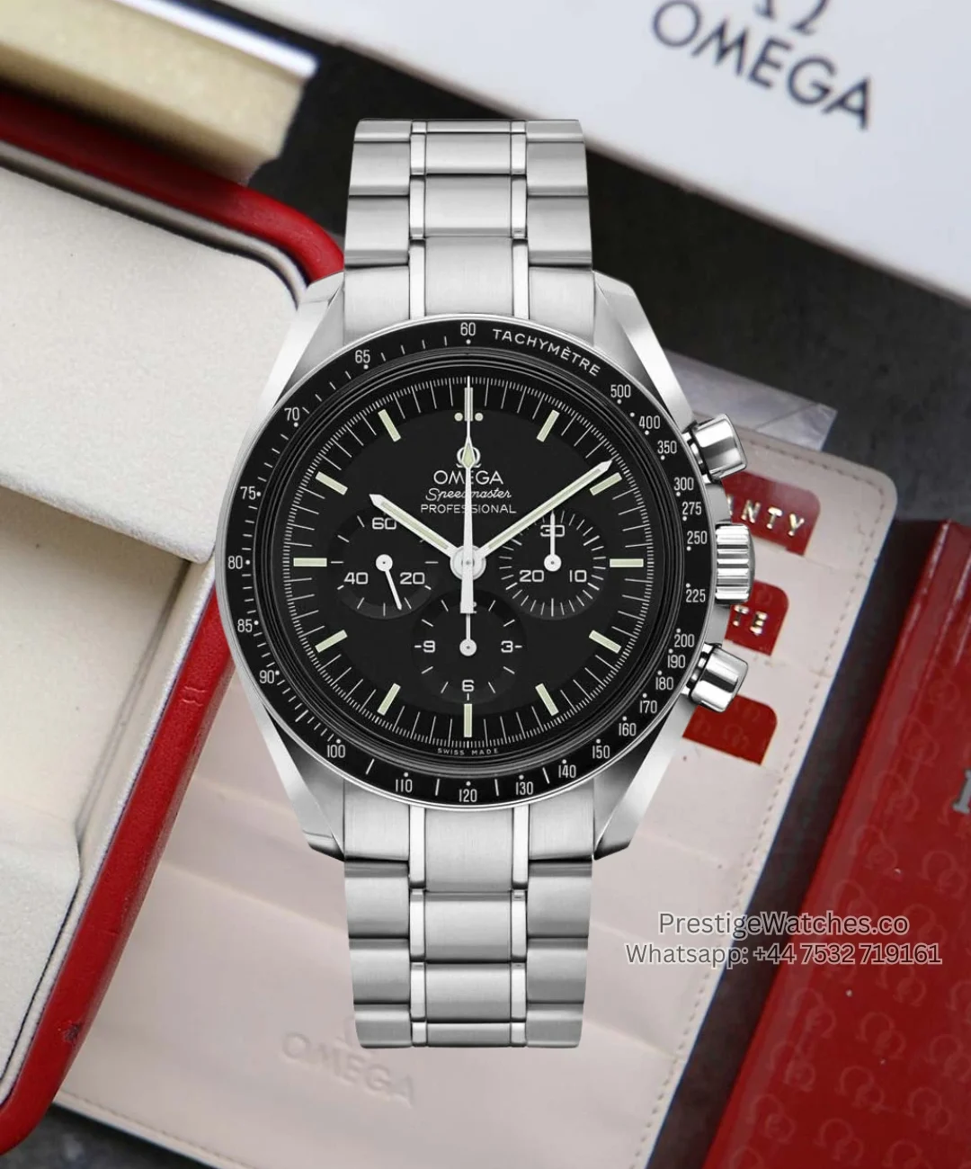 Omega Speedmaster Moonwatch Super Clone Black Dial