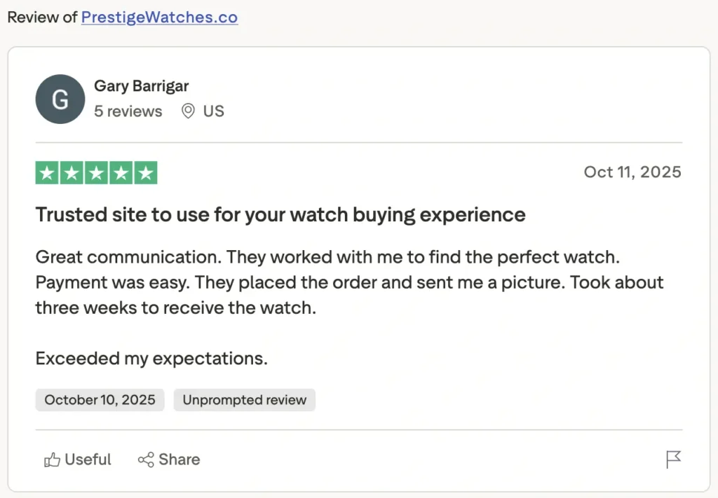 prestigewatches reviews