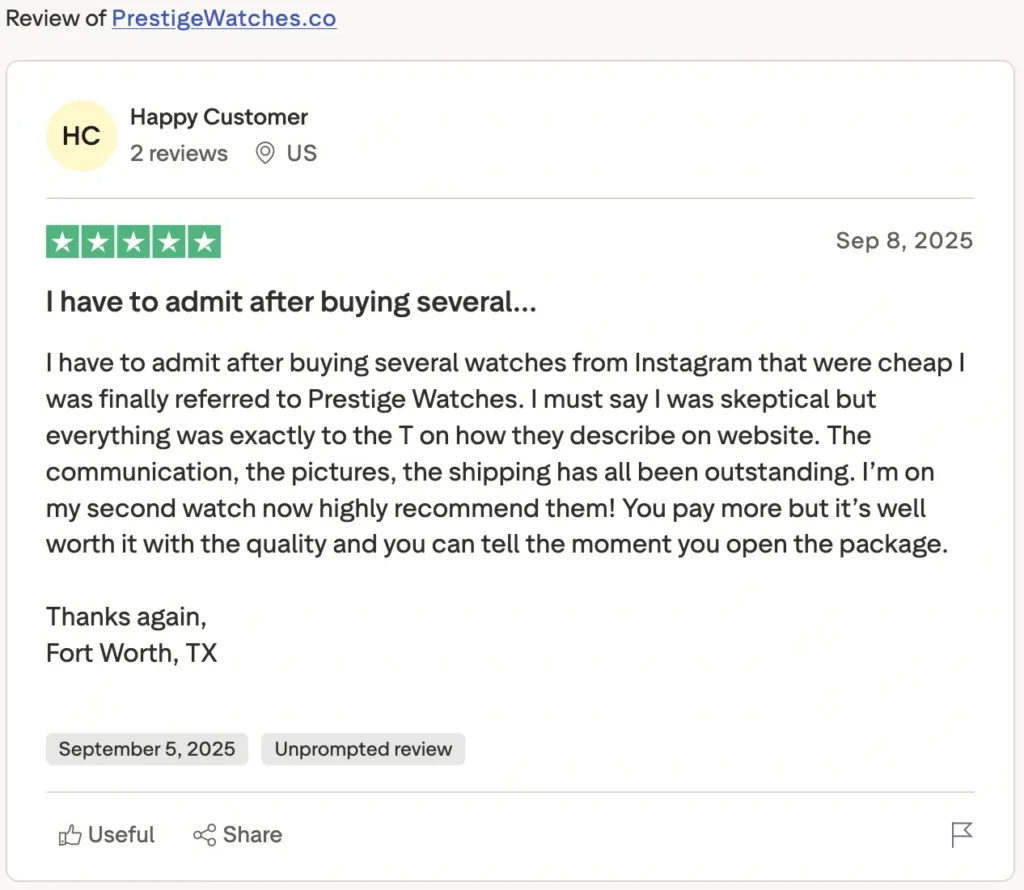 prestigewatches super clone website