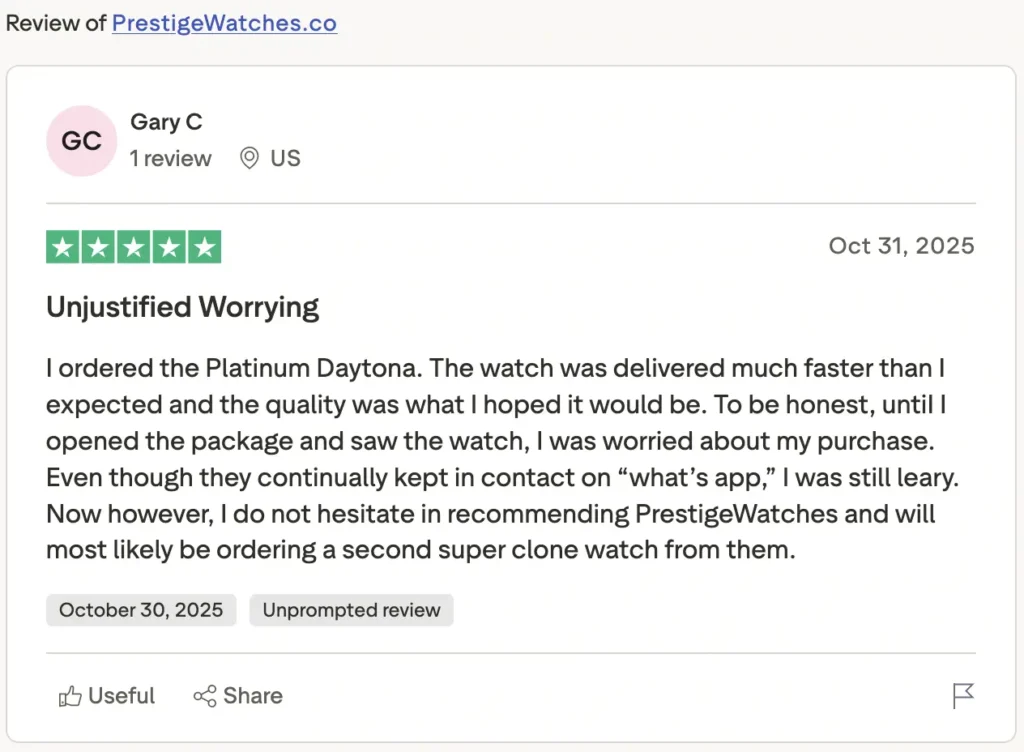 prestigewatches trustpilot