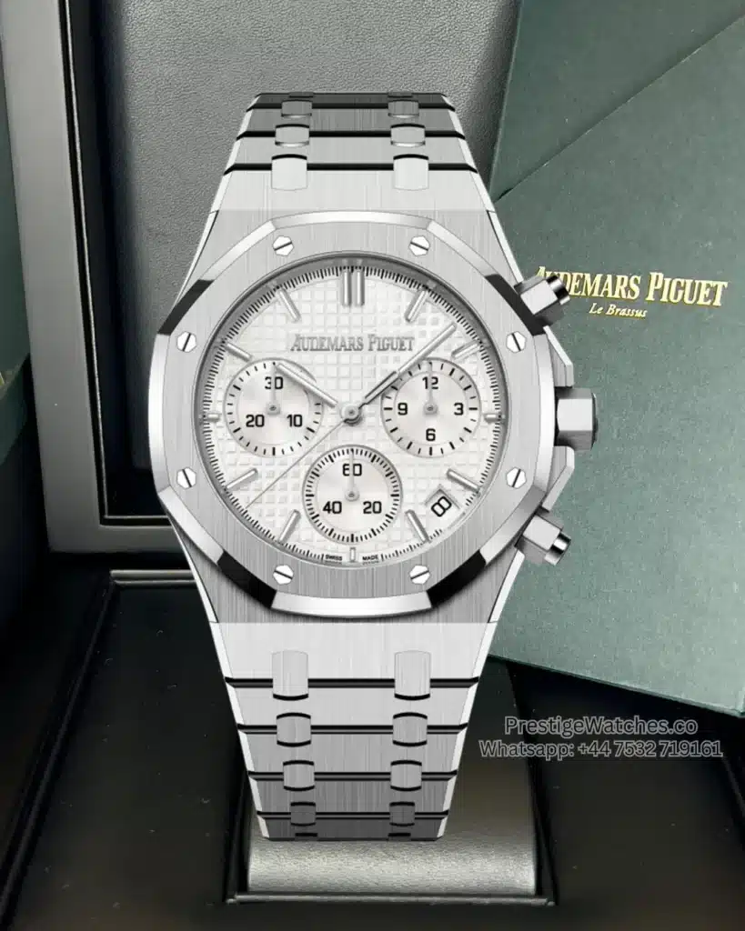 AP Royal Oak Super Clone 26240 SilverWhite Dial Chronograph APS 4401 Movement