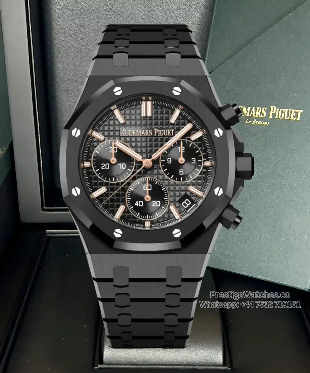 Audemars Piguet Royal Oak Super Clone Chronograph Stainless Steel Green Dial APS 4401 Movement