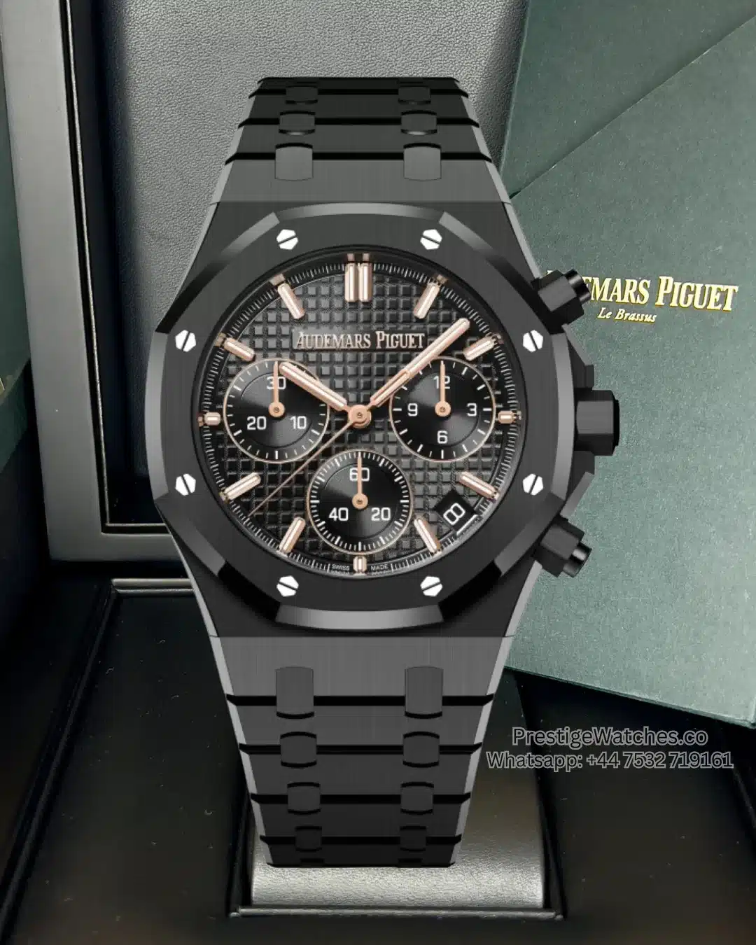 Audemars Piguet Royal Oak Super Clone Chronograph Stainless Steel Green Dial APS 4401 Movement