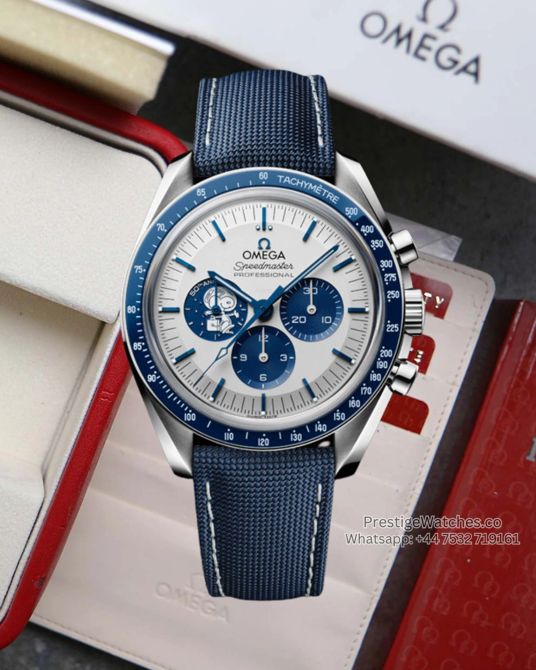 Omega Speedmaster Super Clone Silver SNOOPY Award