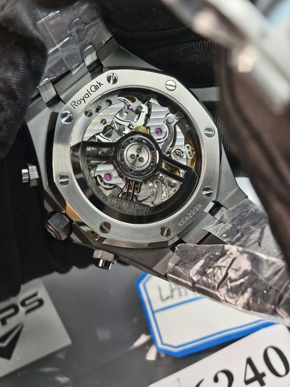 Audemars Piguet Royal Oak Super Clone Chronograph Stainless Steel Black Dial APS 4401 Movement