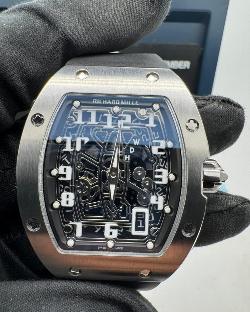 AVF RM67-01 Titanium Skeleton Dial on Black Rubber Strap CRMA6 Clone